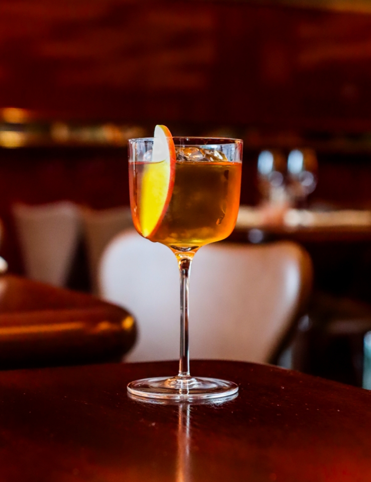 An Old Fashioned cocktail