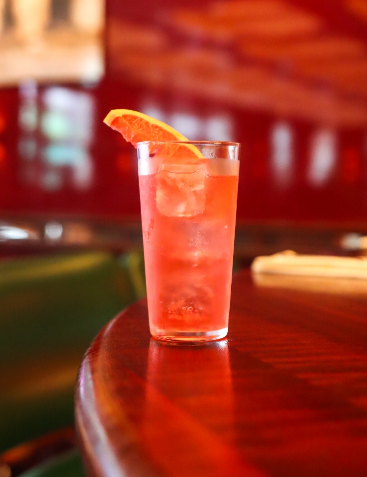 An elegant cocktail prepared by TOWN