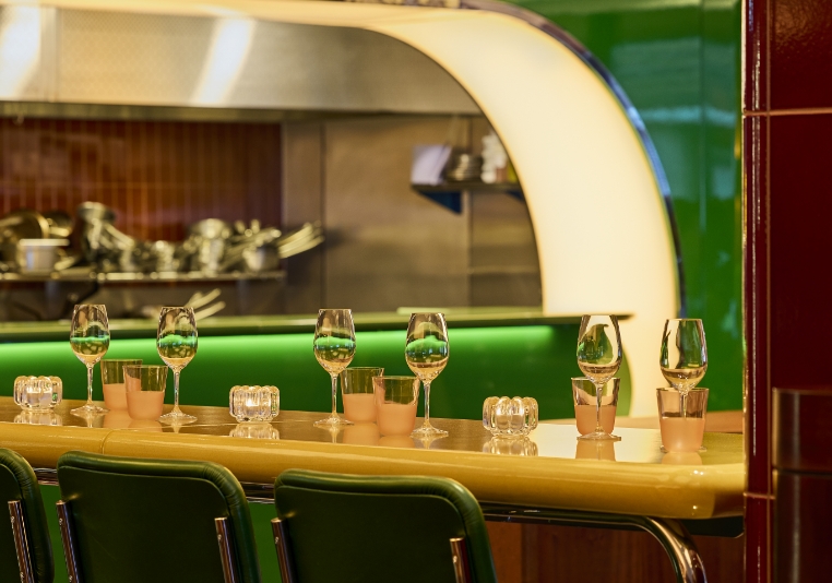 Indoor view of TOWN's elegant restaurant